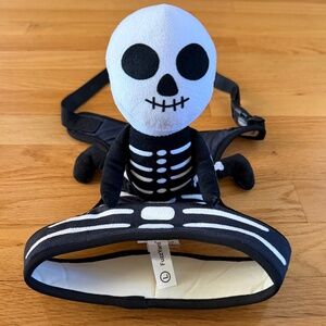 Day of the Dead Skeleton Pet Dog Costume Black and White Size Large Fuzz Yard